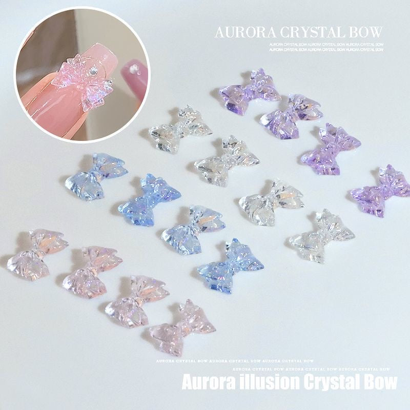 Multiple Heart-shape & Aurora Butterfly & Aurora Bowtie Bowknot & Little Star Pearl & Stone