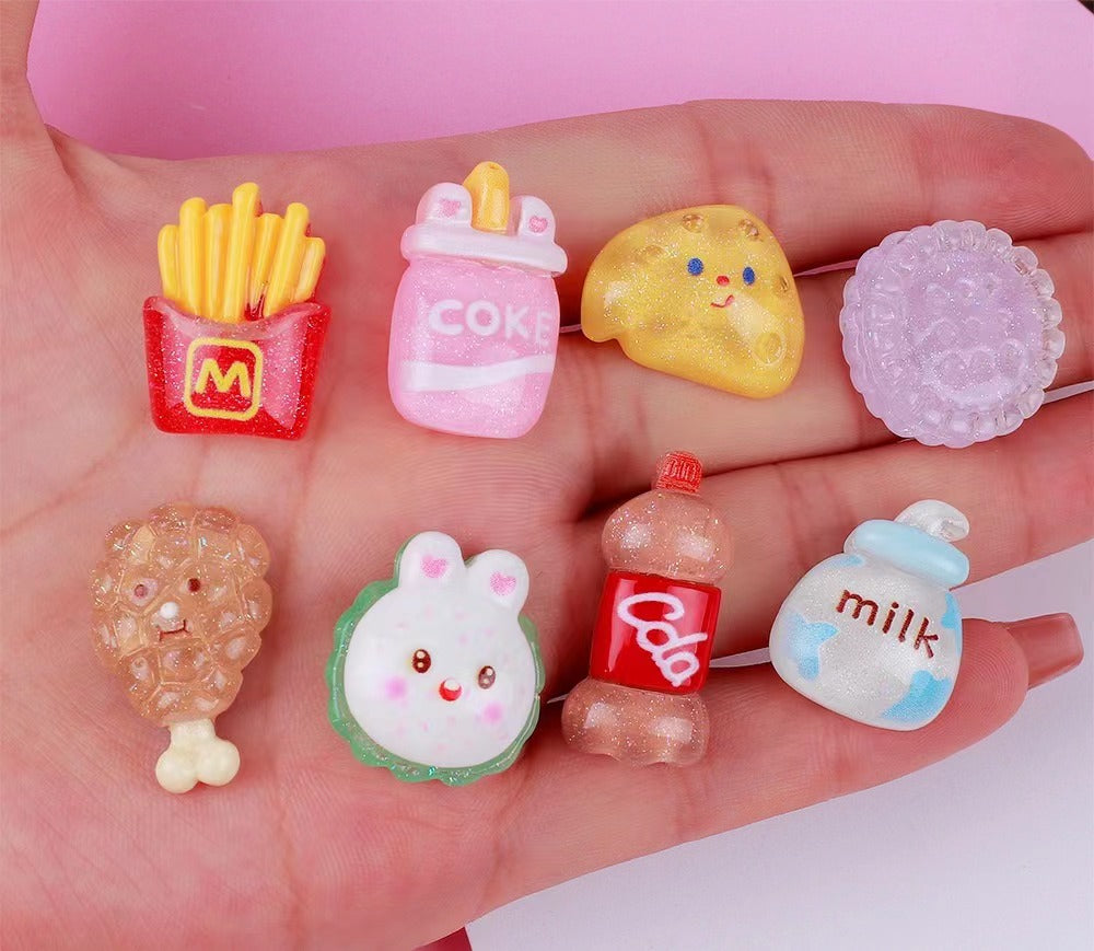 Delicious Food Resin Charms Collection (10 types)