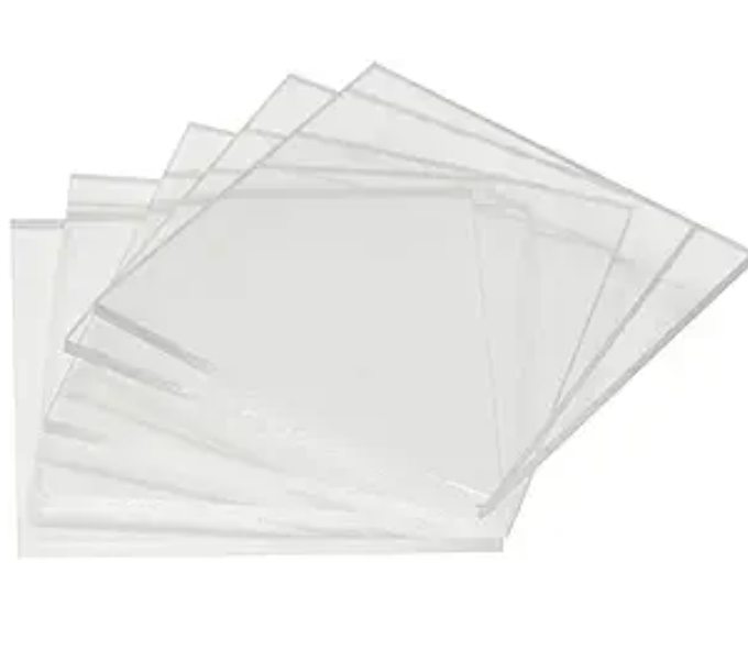 Creative Mark Crystal Clear Acrylic Painting Tiles - 6-Pack Durable Clear Painting Tiles for 3D Painting, Layered Artworks, Acrylic, Gouache, & More! - 4x4;8x8