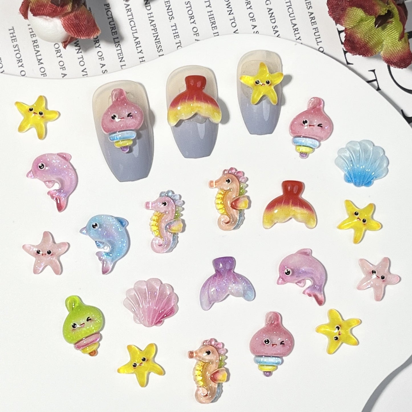 Luminous Mini Cutety Nail Charms (8 types)