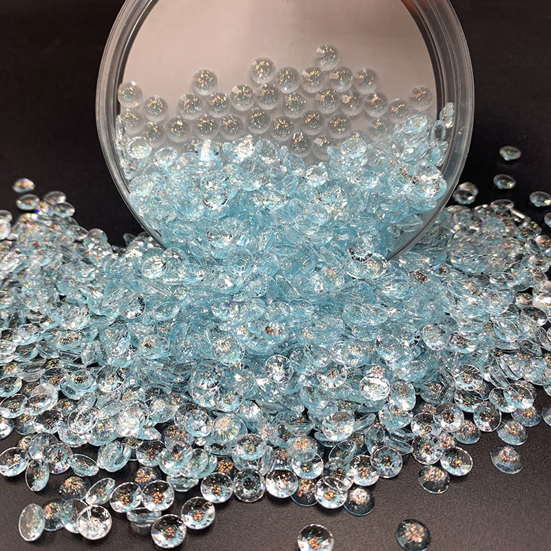 Shining Glass Stone (3mm & 6mm) & Big Shining Diamond & Colorful Glitter & Colored Gravel