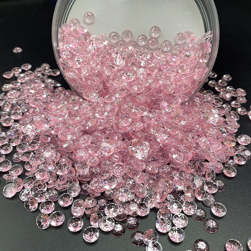 Shining Glass Stone (3mm & 6mm) & Big Shining Diamond & Colorful Glitter & Colored Gravel