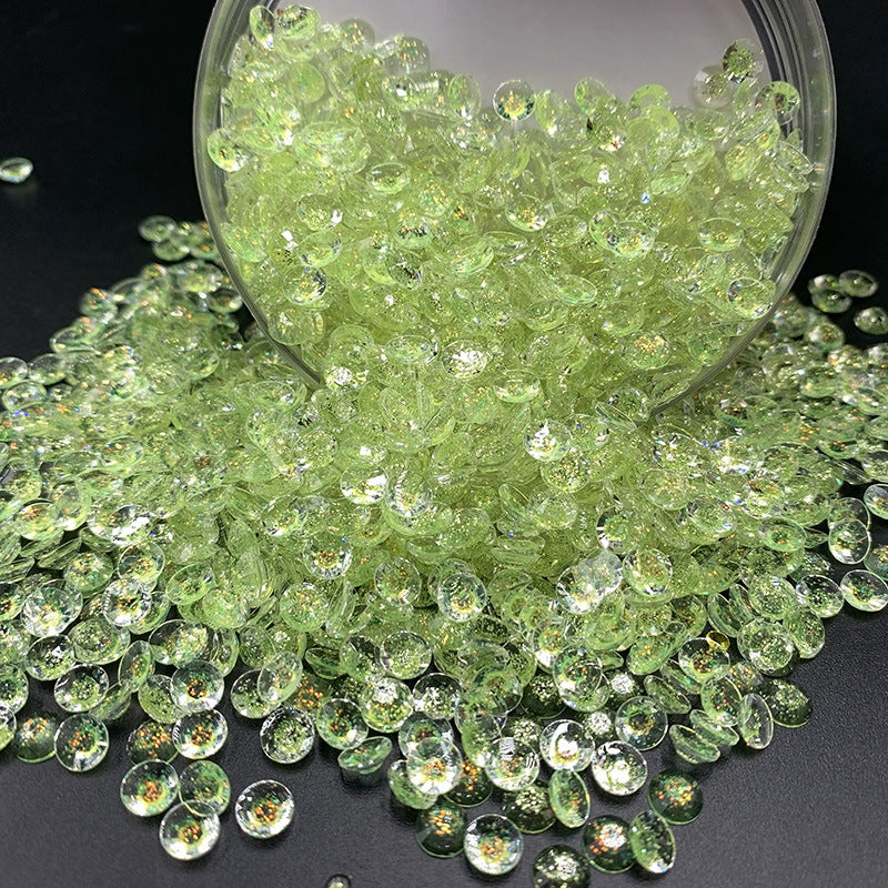 Shining Glass Stone (3mm & 6mm) & Big Shining Diamond & Colorful Glitter & Colored Gravel