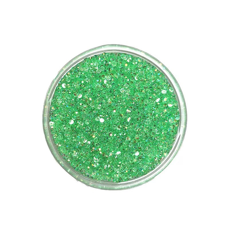 Shining Glass Stone (3mm & 6mm) & Big Shining Diamond & Colorful Glitter & Colored Gravel