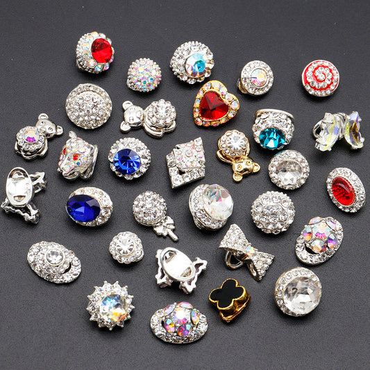 Rotating Shiny Metal Nail Charms