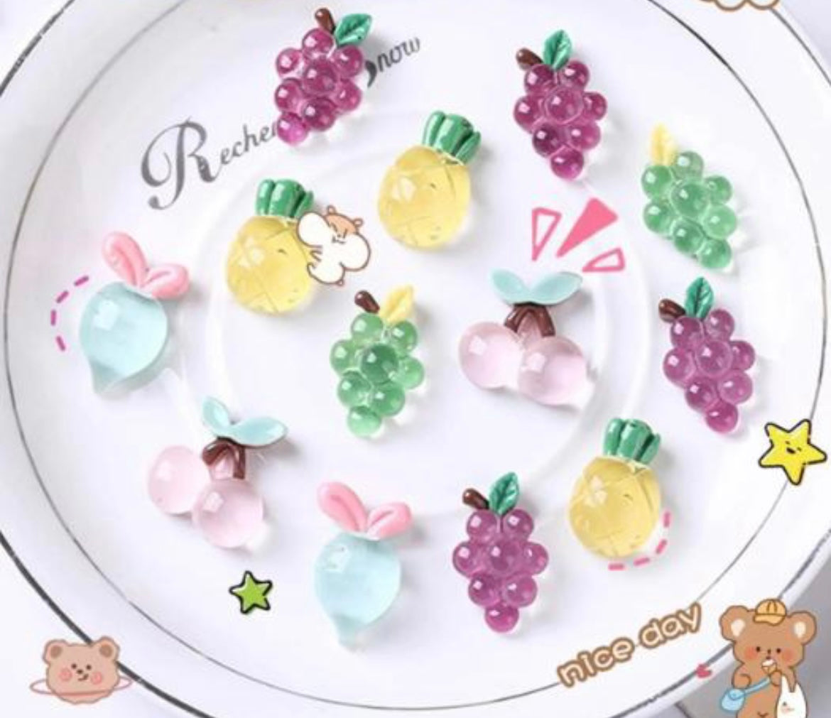 Delicious Food Resin Charms Collection (10 types)