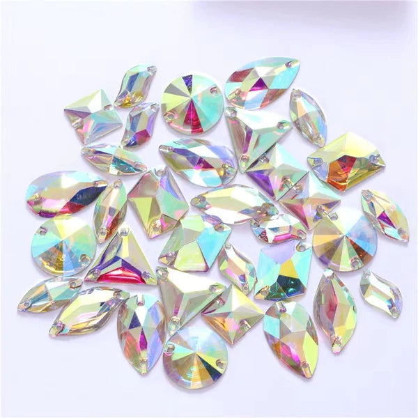 Mutiple Shape K9 Diamond Macron Diamond Nail Charms (7 types)