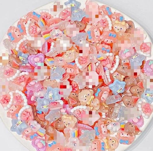 Multiple Cartoons Bears Animals Crystal Resin Charms