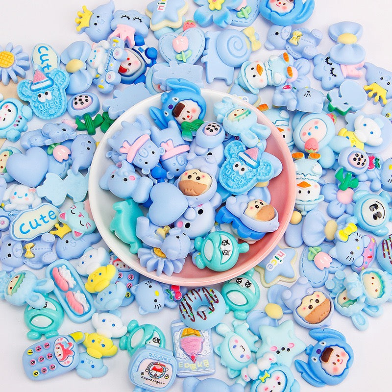 Multiple SMALL Size Cartoons Cream Glue Charms(12 types)