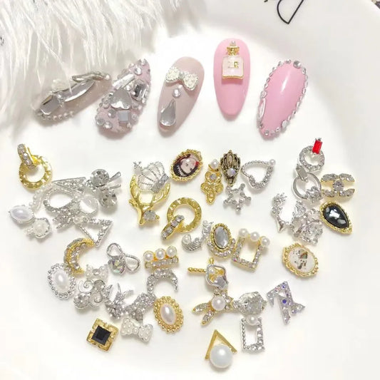 Light luxury light therapy diy nail rhinestones