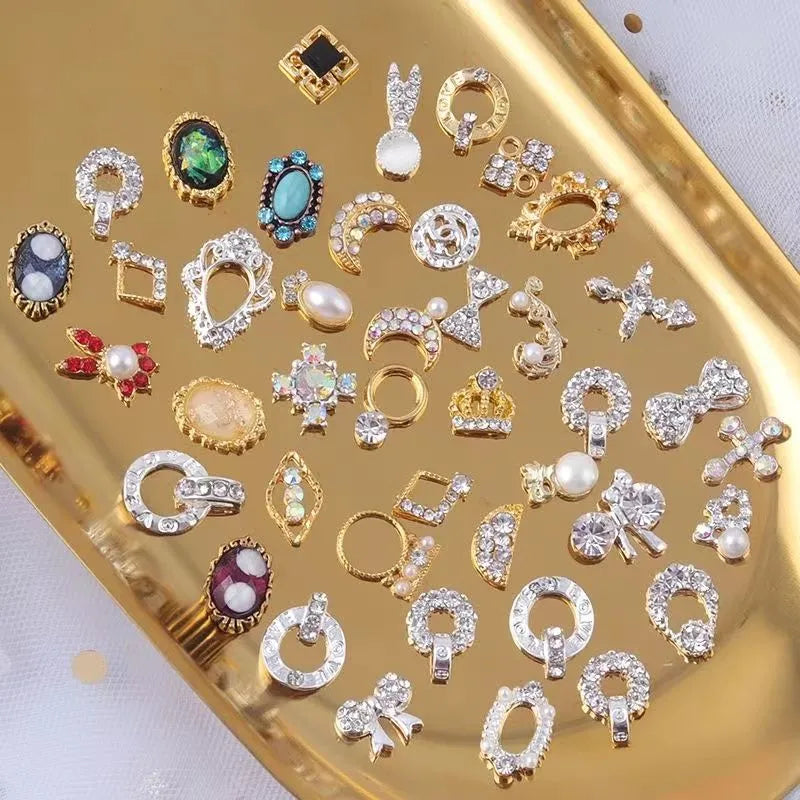 Light luxury light therapy diy nail rhinestones