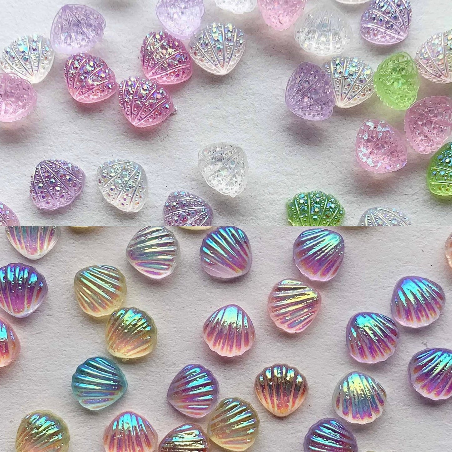 Mini Lollipop-Candy & Aurora Animals Shell resin nail charms