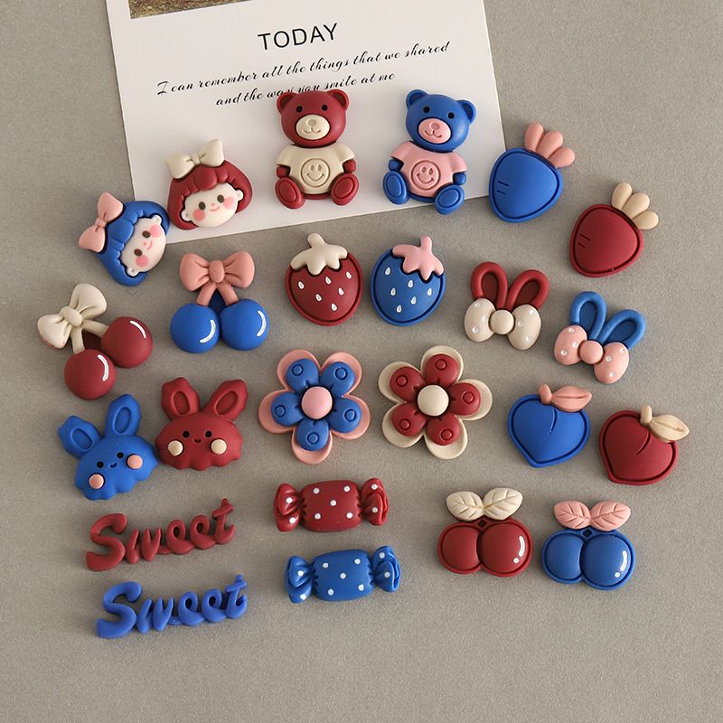 Multiple Cartoons Bears Animals Crystal Resin Charms