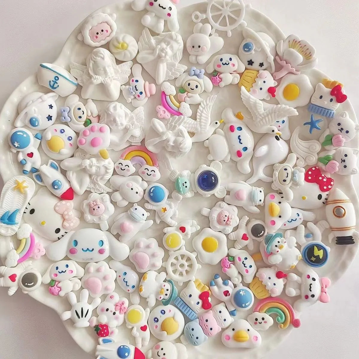 Multiple SMALL Size Cartoons Cream Glue Charms(12 types)